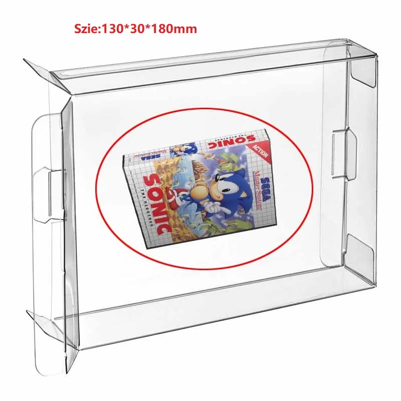 

Ruitroliker 30Pcs Clear PET Box Case Sleeve Covers CIB Protector for Master box Games Cartridge Box