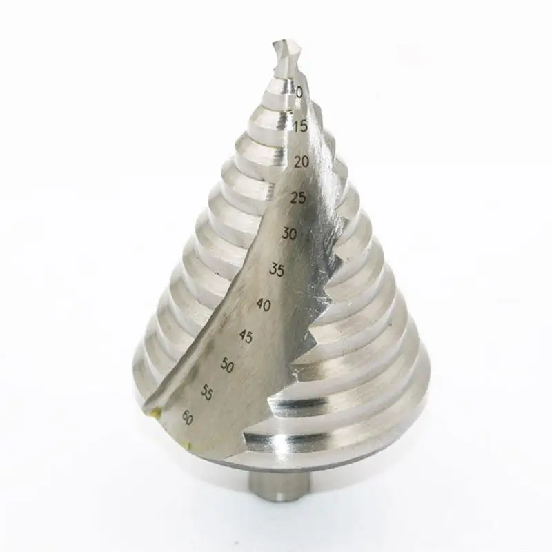 WINOMO 6-60mm Step Drill Bit 12 Steps Bit Shank Spiral Groove Step Drill Hole Cut HSS Spiral Groove Step Drill Bit Shank WINOMO 6-60mm Step Drill Bit 12 Steps Bit Shank Spiral Groove Step Drill Hole Cut HSS Spiral Groove Step Drill Bit Shank