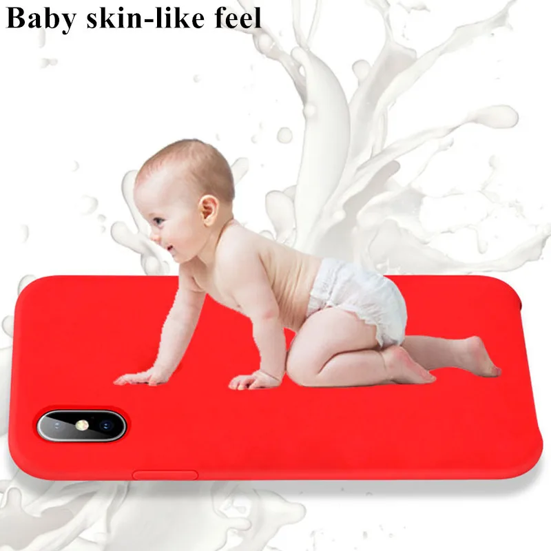 Официальный силиконовый чехол для iPhone 7 8 Plus чехол для телефона для iPhone X XR XS MAX чехол s для iPhone 6 S 6 S Чехол без логотипа