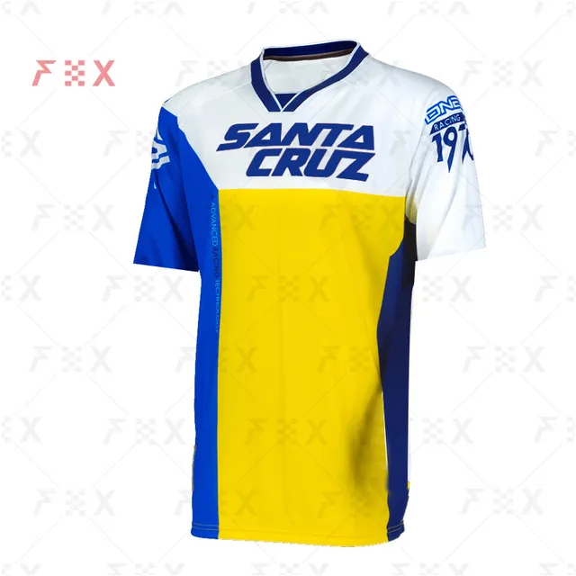 Santa Cruz Enduro Downhill Mountain Bike Jerseys MX Motocross BMX Racing Jersey DH Long Sleeve Cycling Clothes MTB FOX T-shirt B8