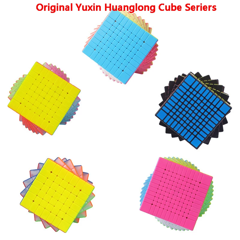Yuxin HuangLong 7x7 8x8 9x9 10x10 11x11 Волшебные кубики-головоломки без наклеек профессиональные