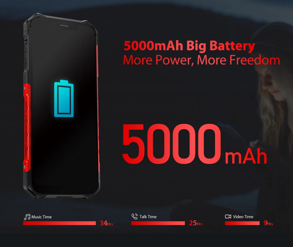 Разблокировка лица Ulefone Armor 6S глобальная версия отпечатков пальцев ID 5000mAH Batery Android 9,0 6," FHD+ Восьмиядерный NFC с Google Play