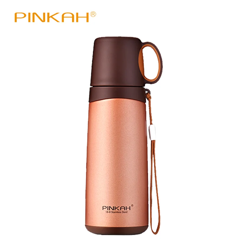Online PINKAH Thermos In acciaio inox A Doppia Parete Tazza Termica Tazza di Corsa Bottiglia di Acqua della Tazza di Vuoto Scuola Home Office Tazza di Caffè 500 ML