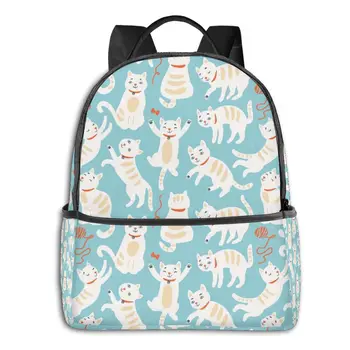 

Backpack School Bags for Teenage Cute Cats Travel Bags Style Back Pack Korean Cute Backpack
