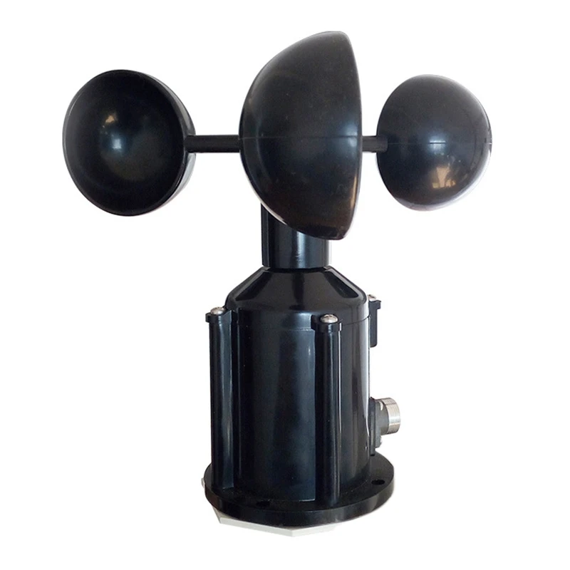 

Wind Speed Sensor Anemometer Three Cups Aluminium Alloyed Pulse Signal Output Sensors Instrument Meteorological Photoelectric Se