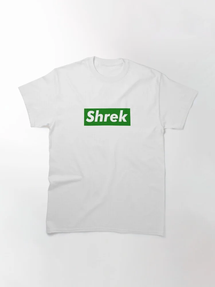 Shrek Supreme-Style Logo Klasik T-Shirt 