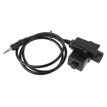 

Military Z TActical U94 Headset PTT Plug Adapter Button Switch for VX6R VX7R