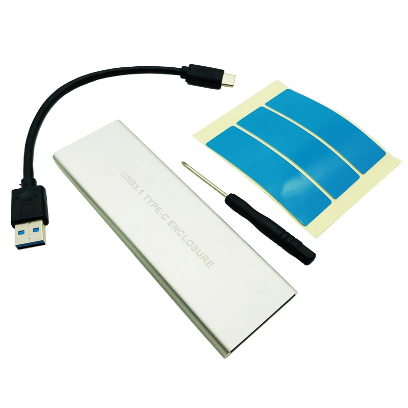 Корпус из алюминиевого сплава с USB 3 1 на M.2 SSD NVME HDD NGFF PCIE Type C|Платы расширения| |