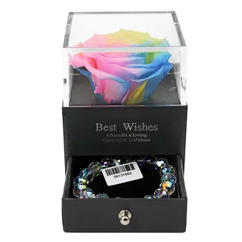 

Immortal Rose Delicate Box Jewelry Storage Box Wedding Souvenir Valentine's Day Gift Jewelry Gift Box1