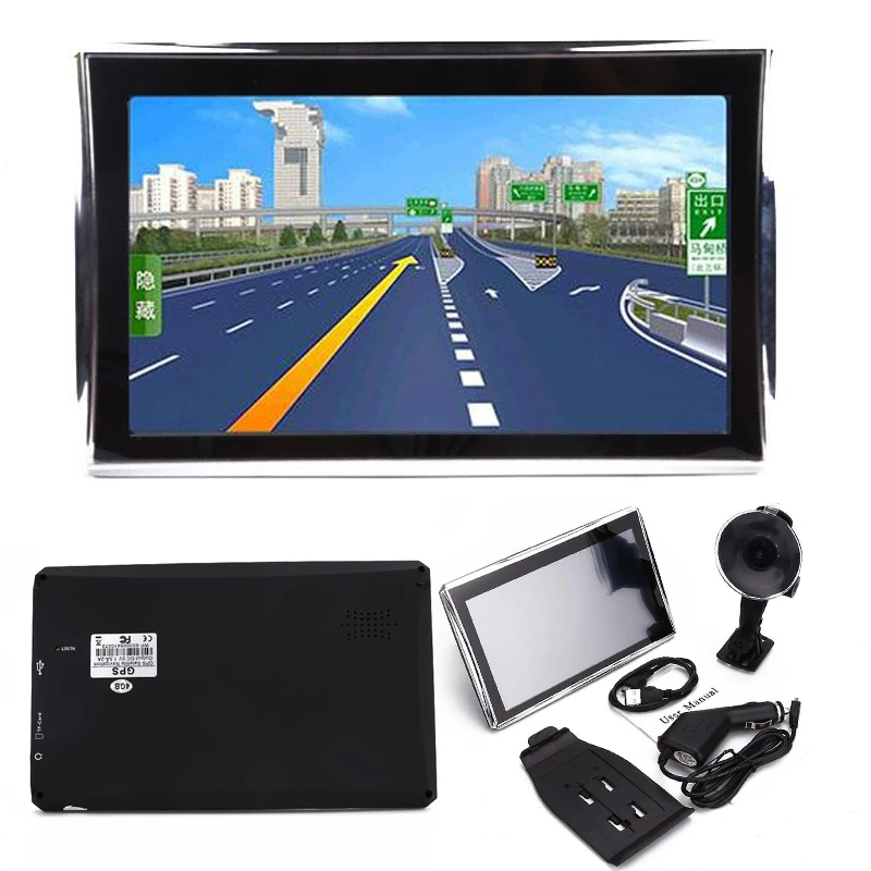 Портативный автомобильный навигатор NAV " lcd универсальный gps навигатор система навигации транспортного средства Многофункциональный