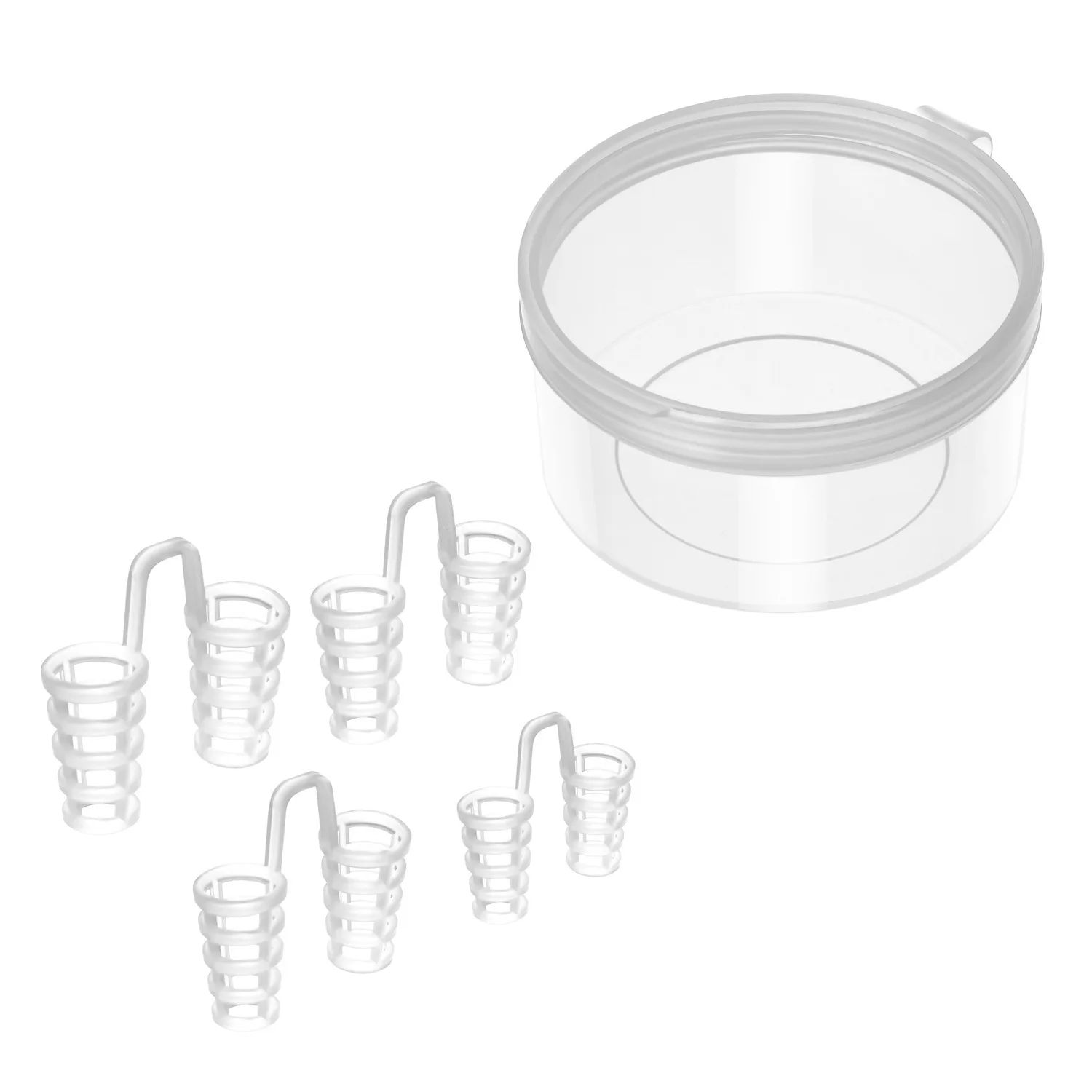 

4pcs Anti Snoring Nose Clip Breathable Sleep Snore Stopper Aid Nasal Dilators Portable Personal Beauty Caring Products