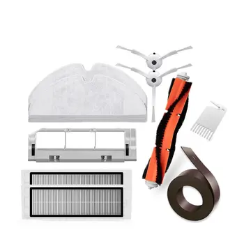 

2PCS Filter Net + Main Brush + 2PCS Mop Cloths Suitable for Roborock Robot Vacuum Cleaner Spare Parts Kits