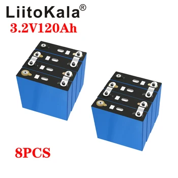 

8PCS LiitoKala 3.2v 120ah lifepo4 12v 24v 36v 48v deep cycle package ldp lithium cell lithium iron phosphate