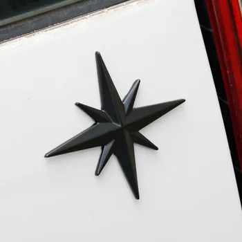 

Car Styling 3D Metal Logo Sticker Compass Star Emblem Direction Guide Tool Badge Car Side Fender Boot Decals Car Accessories