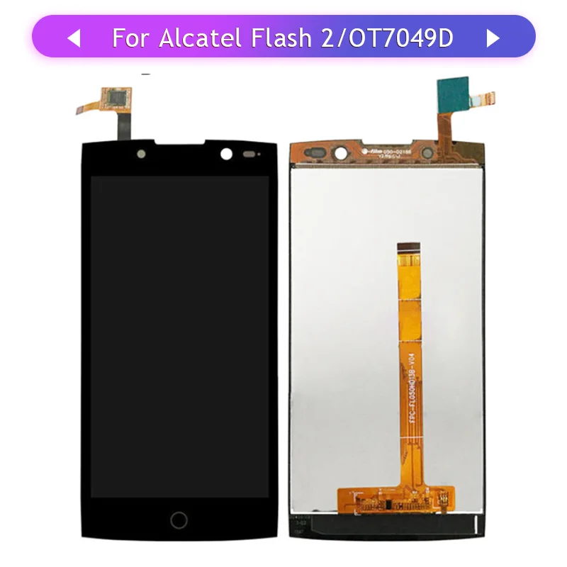 Для Alcatel One Touch Flash OT7049 7049D 7049 ЖК-дисплей сенсорный экран стекло дигитайзер полная
