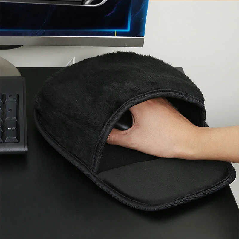 DZLST коврик для мыши USB с подогревом для рук Коврик Для Мыши Mause Alfombrilla Ordenador с ремешком на руку теплый зимний коврик для мыши USB порт