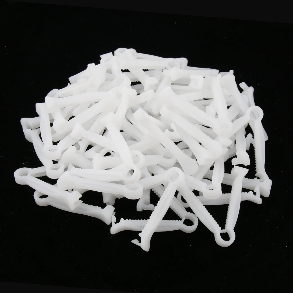 Umbilical Cord Clamp 50pcs/Lot Disposable Plastic Umbilical Cord Clip For Cattle Pig Livestock And Poultry Supplies