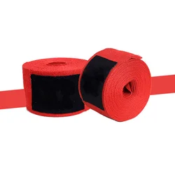 Cotton Boxing Hand Wraps - Set of 2 Rolls for 1.5M (Red)