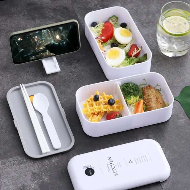 lunch box eco friendly food container bento Microwave heated lunch box for kids health food box lunchbox meal prep containers 3