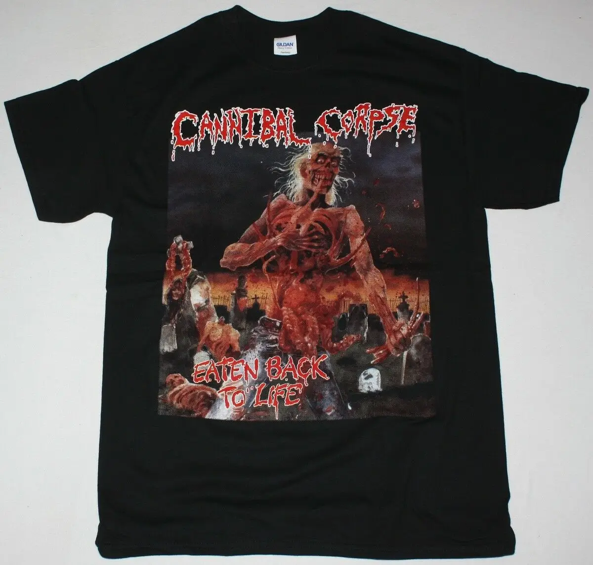 CANNIBAL CORPSE EATEN BACK TO LIFE GRINDCORE DEATH METAL NEW BLACK T-SHIRT | Мужская одежда