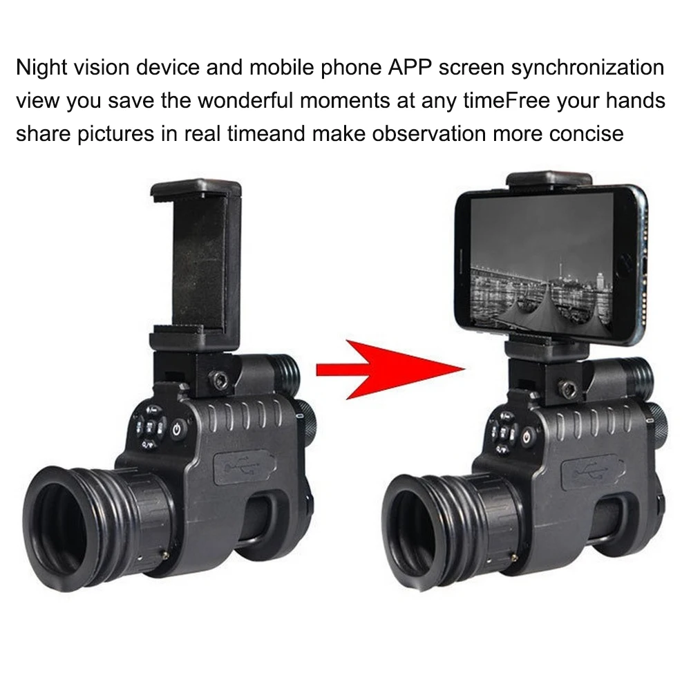 

Hunting Rifle Digital Infrared Night Vision Wifi APP Mirror 21mm Rail Goggle Red Dot Scope Infrared Night Vision Scope Camera
