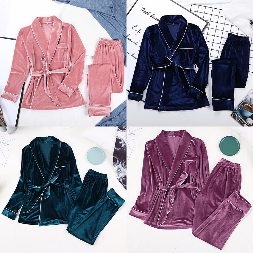 Рисунок 2 - Серые бархатные пижамы HECHAN