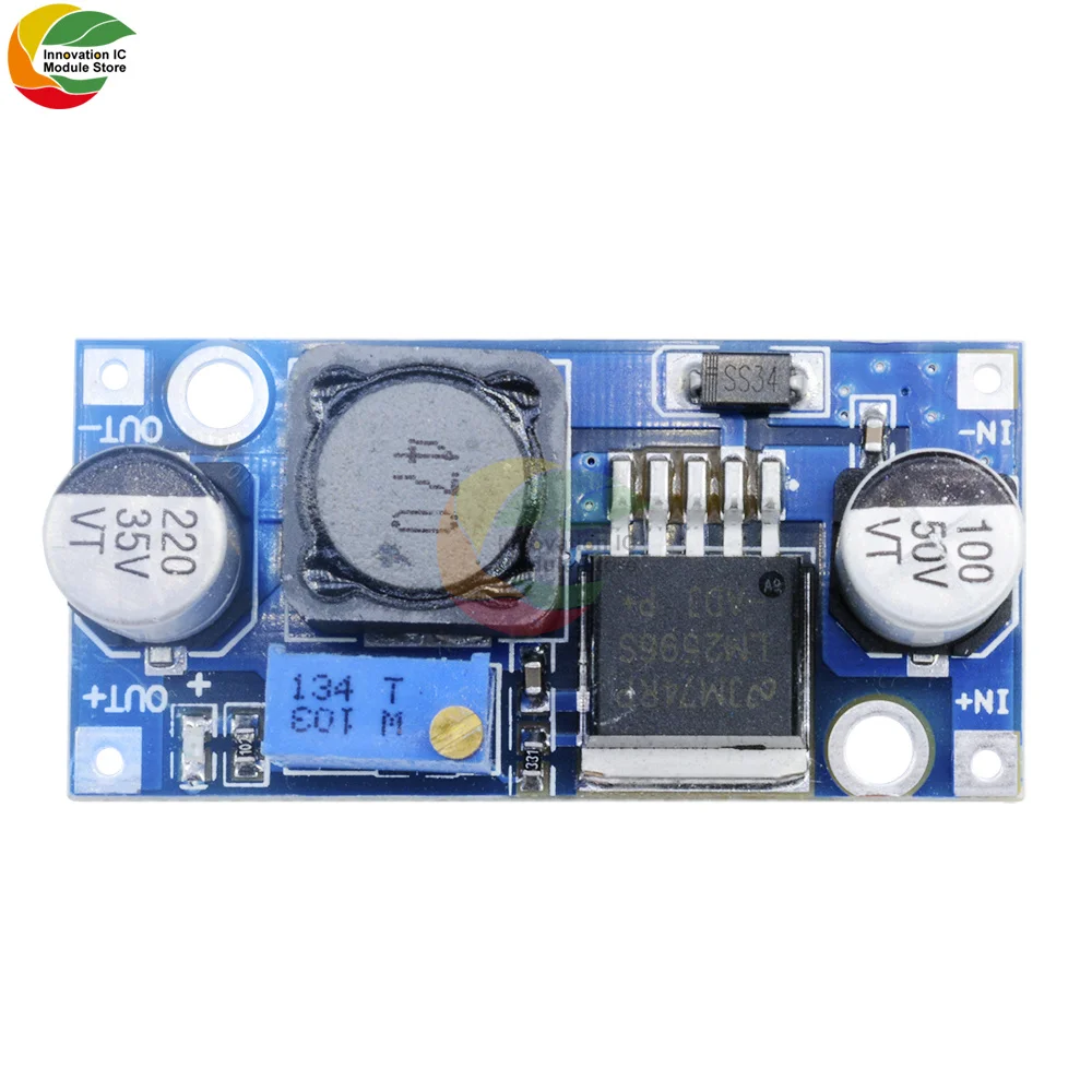 Ziqqucu Dc-Dc Modulo Step-Down Convertitore Step-Down Lm2596 Potenza Di Uscita 1.25V-35V Modulo Step-Down Regolatore Di Potenza Regolabile