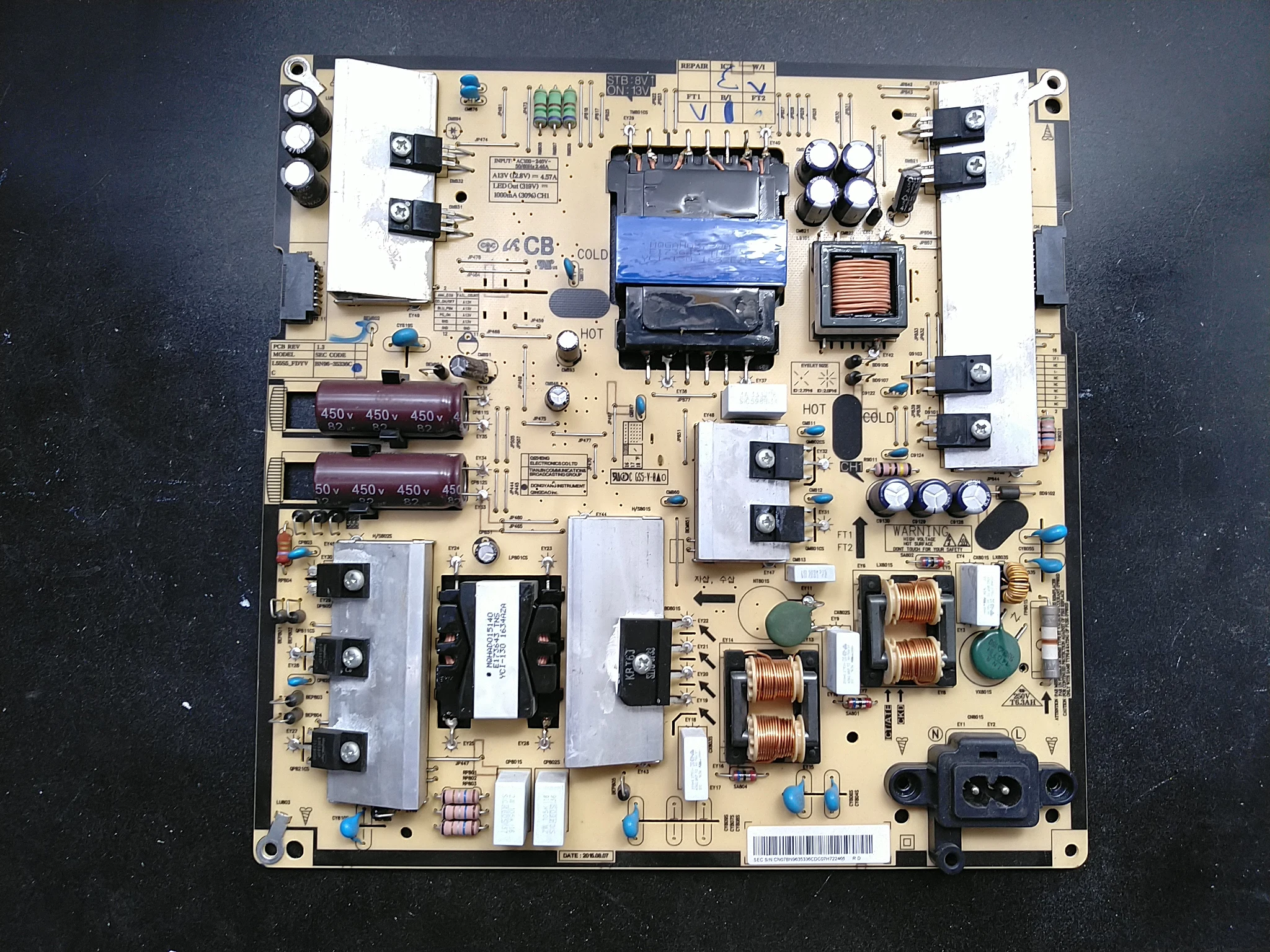 Original power board L55S5-FDYV UA55JU5920J BN96-35336A good working | Компьютеры и офис