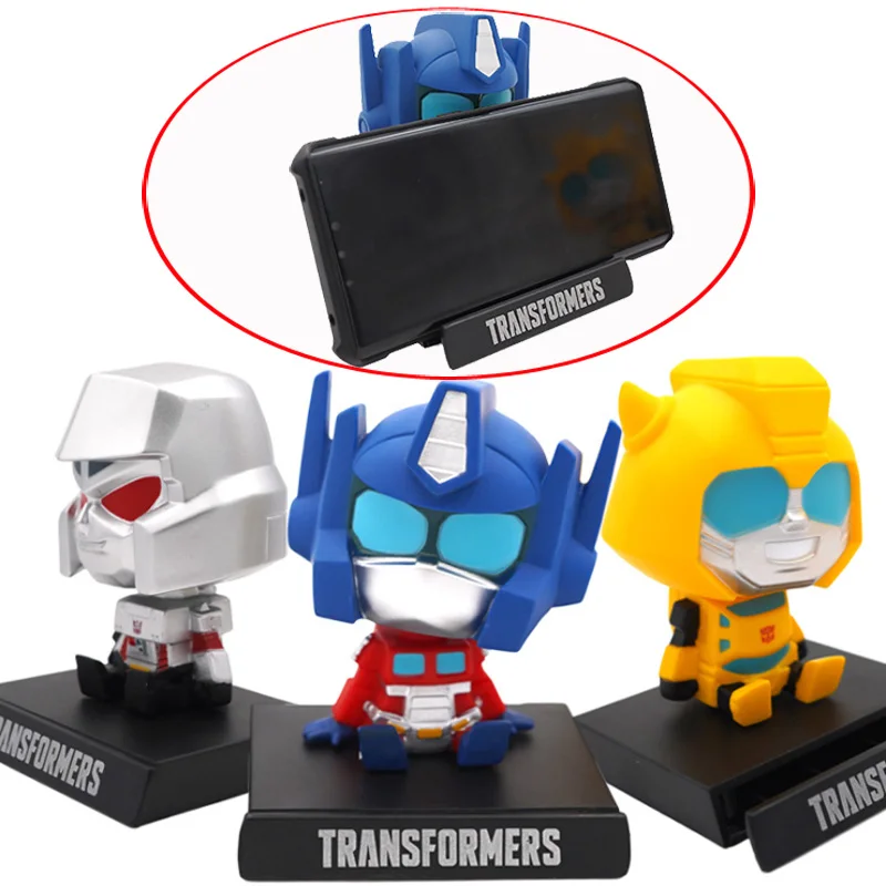 Roboter Spielzeug Transformers Bumblebee Optimus Prime Megatron Schutteln Kopf Puppe Desktop Auto Handy Basis Auto Ornamente Dekoration Ornamente Aliexpress