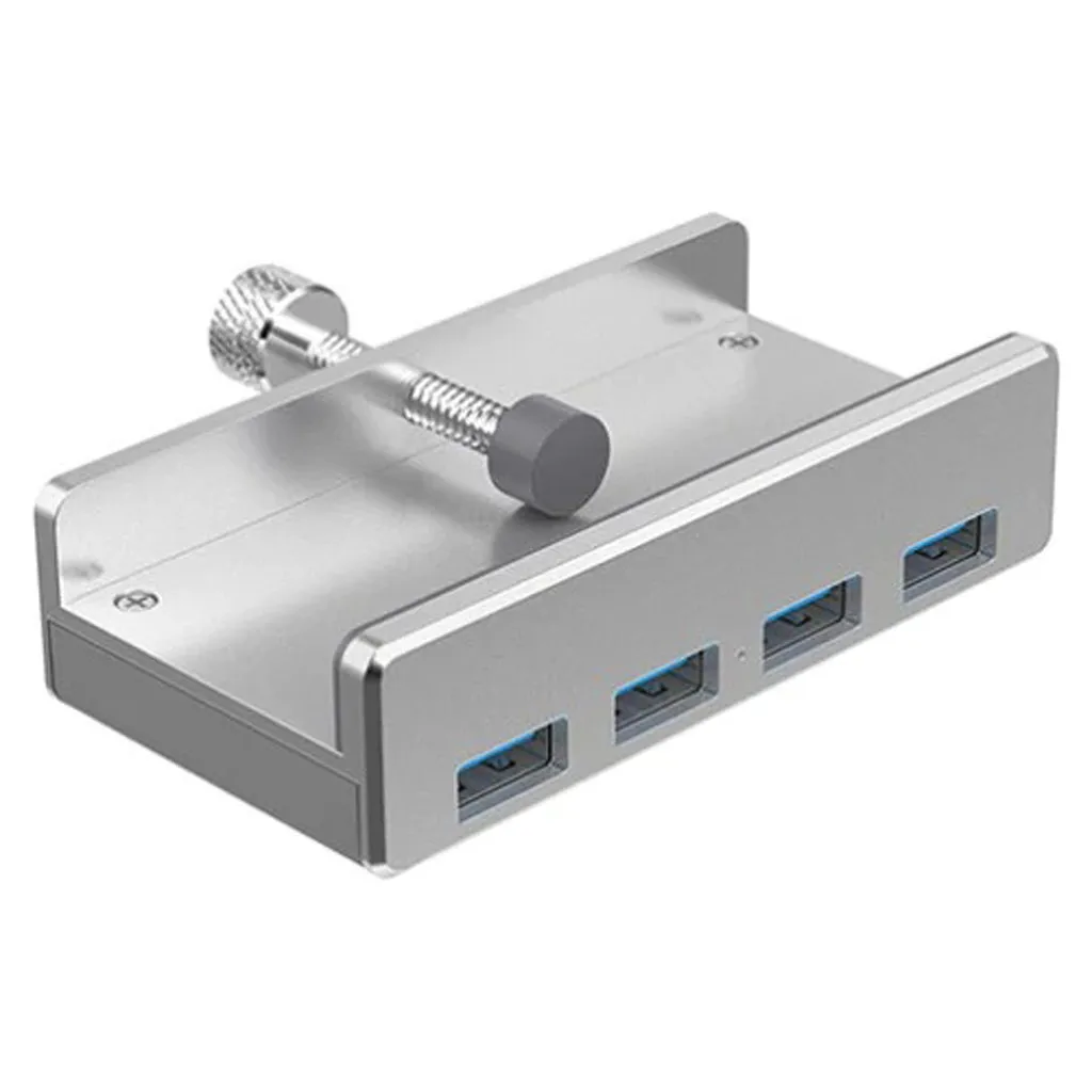 USB 3,0 концентратор, 4 порта USB3.0 зажим типа алюминиевый сплав портативный размер путешествия