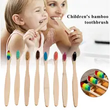 10 шт. зубная щетка из натурального бамбука для ухода за полостью рта зубная щетка плоская бамбуковая ручка Мягкая Щетина зубная щетка для ухода за зубами