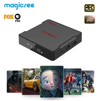 

Magicsee N5 NOVA Smart Android 9.0 TV BOX RK3318 32G 64G 8k Set Top Box 2.4 5G Dual WiFi Bluetooth 5.0 IPTV Boxes media player