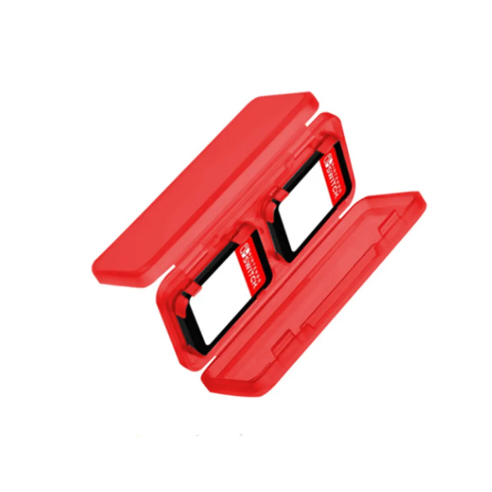 transparent red 300 шт 4в1 коробка игра протектор картриджа чехол для kingd переключатель игры карты - Цвет: transparent red