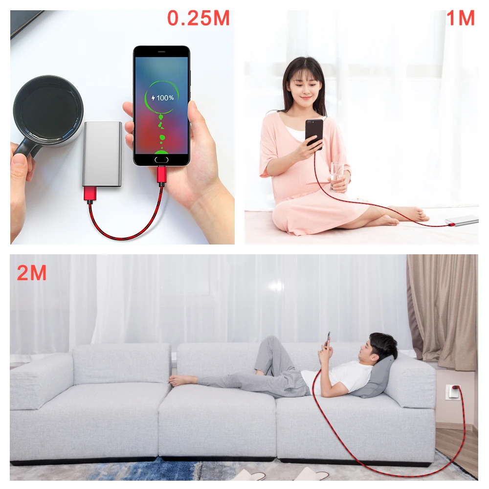 MUSTTRUE нейлоновый Плетеный 3A микро USB кабель зарядное устройство мобильный телефон