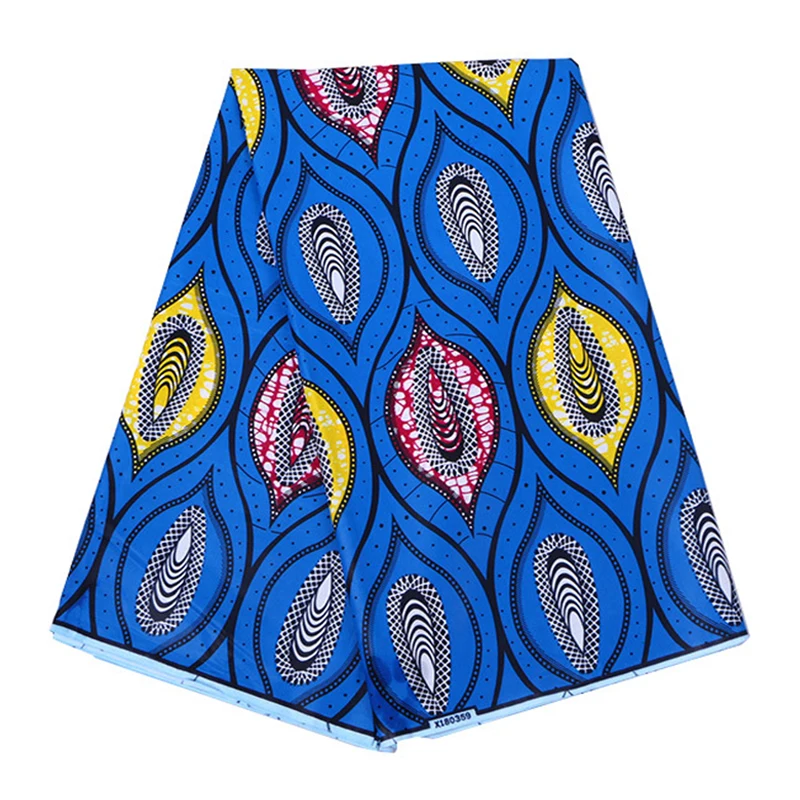 Королевские синие африканские принты Анкара батик tissu настоящий голландский воск ткань хлопок лучший высокий Африканский швейный материал для платья 6 ярдов