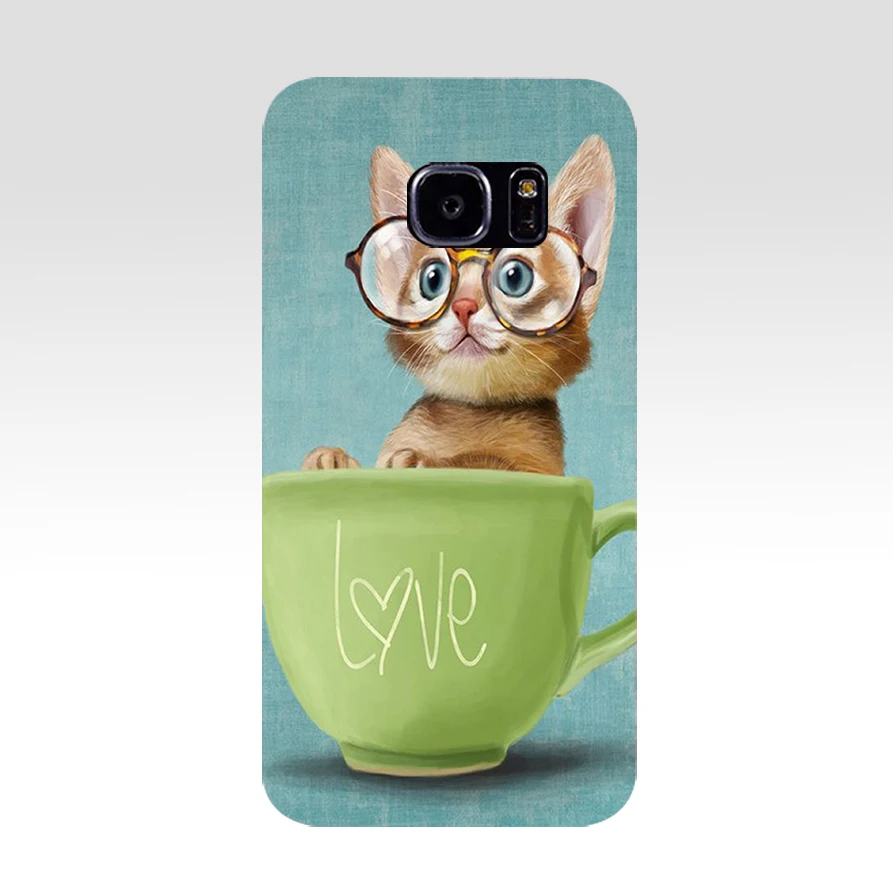 Silicon phone Case For Samsung Galaxy S6 S7 Cases Cover For Samsung S6 S7 edge Phone shell new design full 360 protective 4
