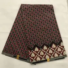 Mitex Печать Ткани Хлопчатобумажные для изготовления платьев юбки/африканские ткани Kitenge ткани африканская Pagne LSCW-57