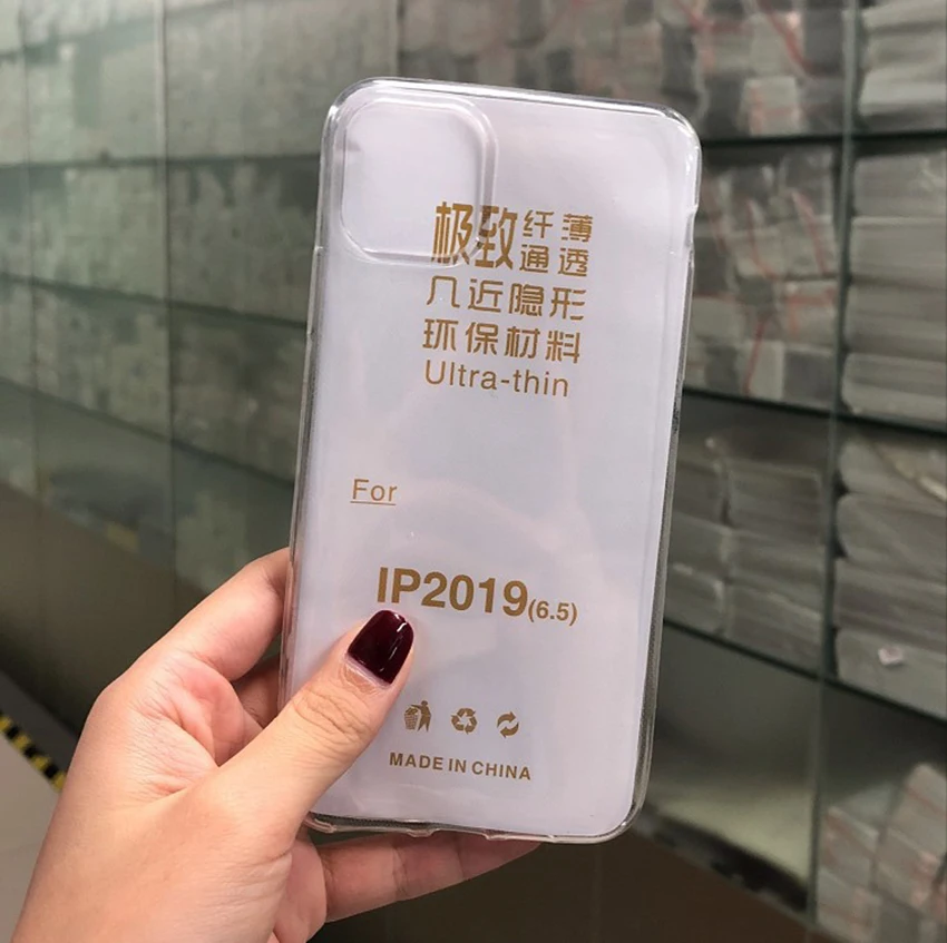 50 шт ультра тонкий 0,3 мм мягкий силиконовый чехол из ТПУ для iPhone 11 Pro Max XS XR X 8 7 6 6S Plus 5 5S прозрачный кристально чистый чехол