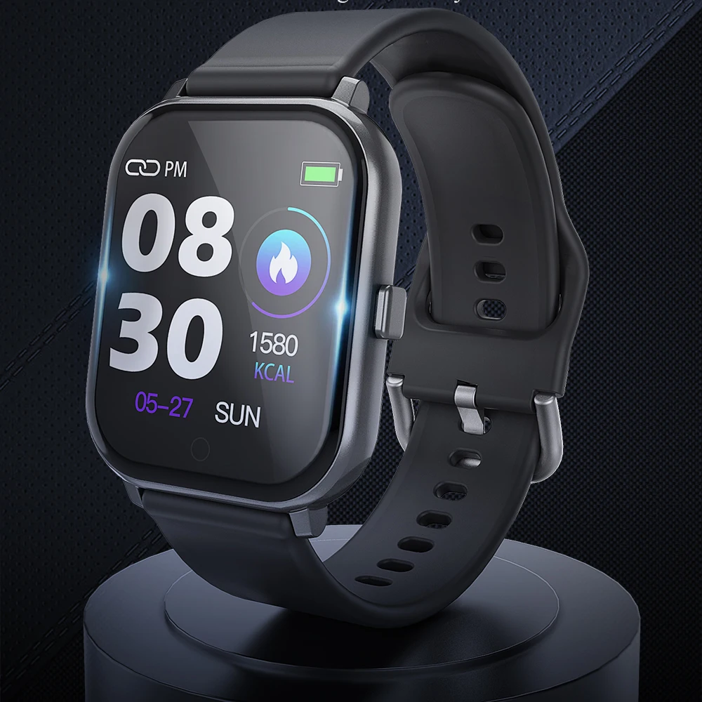 

Women Blood Pressure Measurement Electronic Heart Rate Monitor Waterproof Ip67 Men Smartwatch For Android IOS Smart Watch