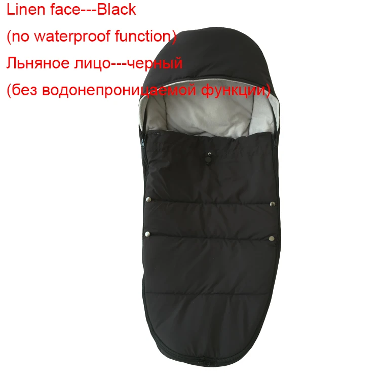 no waterproof black Универсальные аксессуары для детских колясок; зимние носки; сумка для сна; ветрозащитная теплая Пижама; детская коляска; муфта для ног; Babyzen yoyo - Цвет: no waterproof black