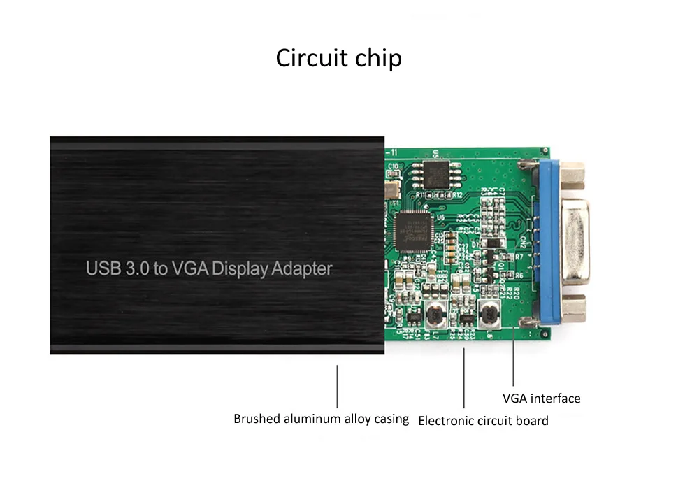 USB 3,0 к VGA Кабель-адаптер внешняя графическая карта видео мульти-дисплей конвертер адаптер для ПК ноутбук с системой Windows 7 8 10