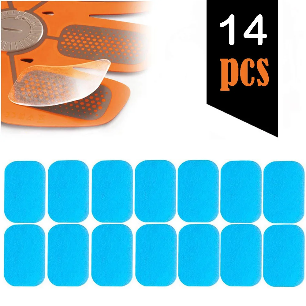 

14Pcs Hydrogel Abs Stimulator Gel Pads Replacement Gel Sheet for EMS Muscle Trainer Abs Muscle Toning Belt Fitness Accessories