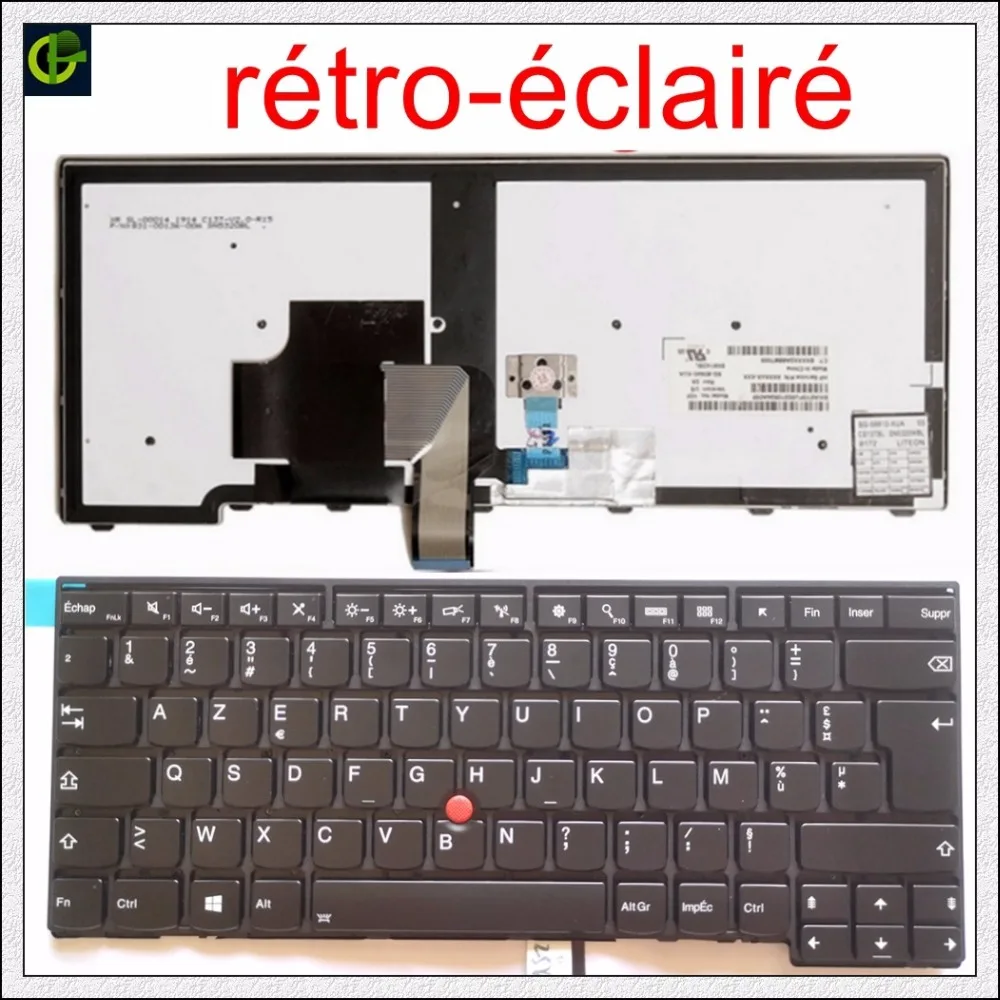 Французская клавиатура с подсветкой клавиатура azerty для lenovo ThinkPad 01EN468 01EN508 04Y0824 04Y0854 04Y0862 04Y0892 00HW906 FR