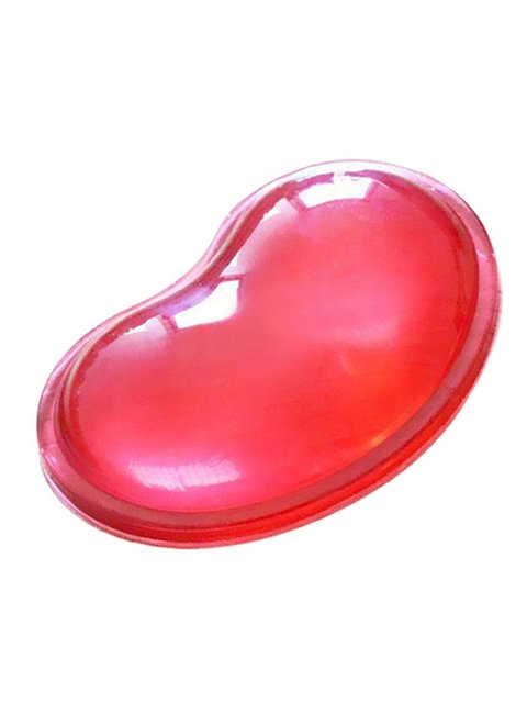 Heart Shaped Mouse Pad Cold Transparent Wrist Rest Support Pads Anti-Fatigue Transparent Gel Soft Silicone Mouse Wrist