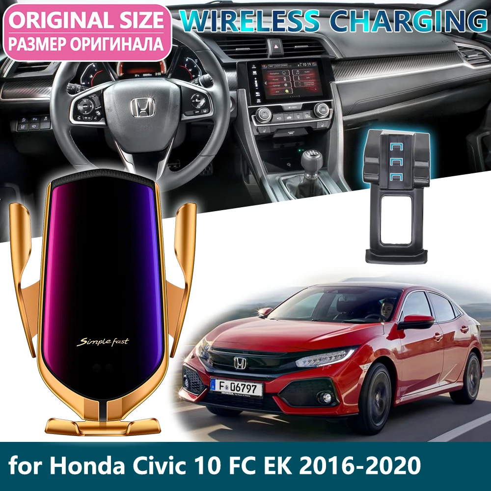 Автомобильный держатель мобильного телефона для Honda Civic 10 FC FK~ gps Поддержка телефона voiture кронштейн автомобильные аксессуары
