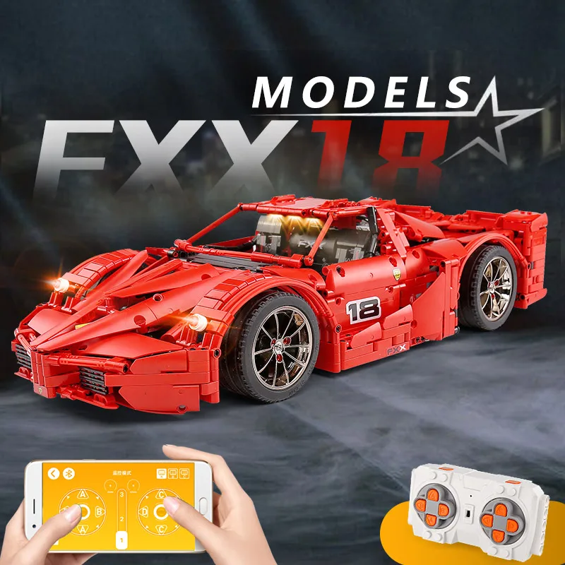 Форма King MOC Technic модель автомобиля с дистанционным управлением строительный блок