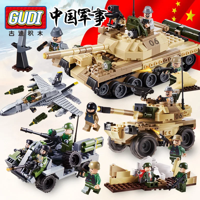 

Goood Educational Fight Inserted Military Building Blocks ARMA/T-62 Tank CHILDREN'S Toy 600019a