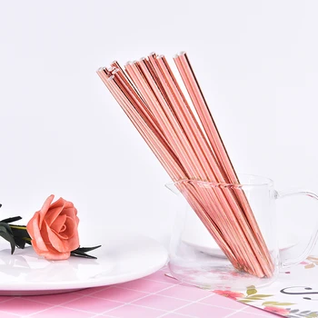 

25pcs Foil Gold Rose Gold Silver Paper Straws Wedding Favors Star Drinking Straws Birthday Party Decoration Kids Party Supplies