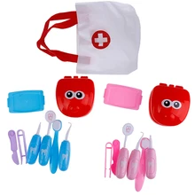 9 шт., игрушка для ролевых игр, стоматологическая проверка зубов, модель, набор, медицинский набор, Обучающие ролевые игры, моделирование, обучающие игрушки для детей