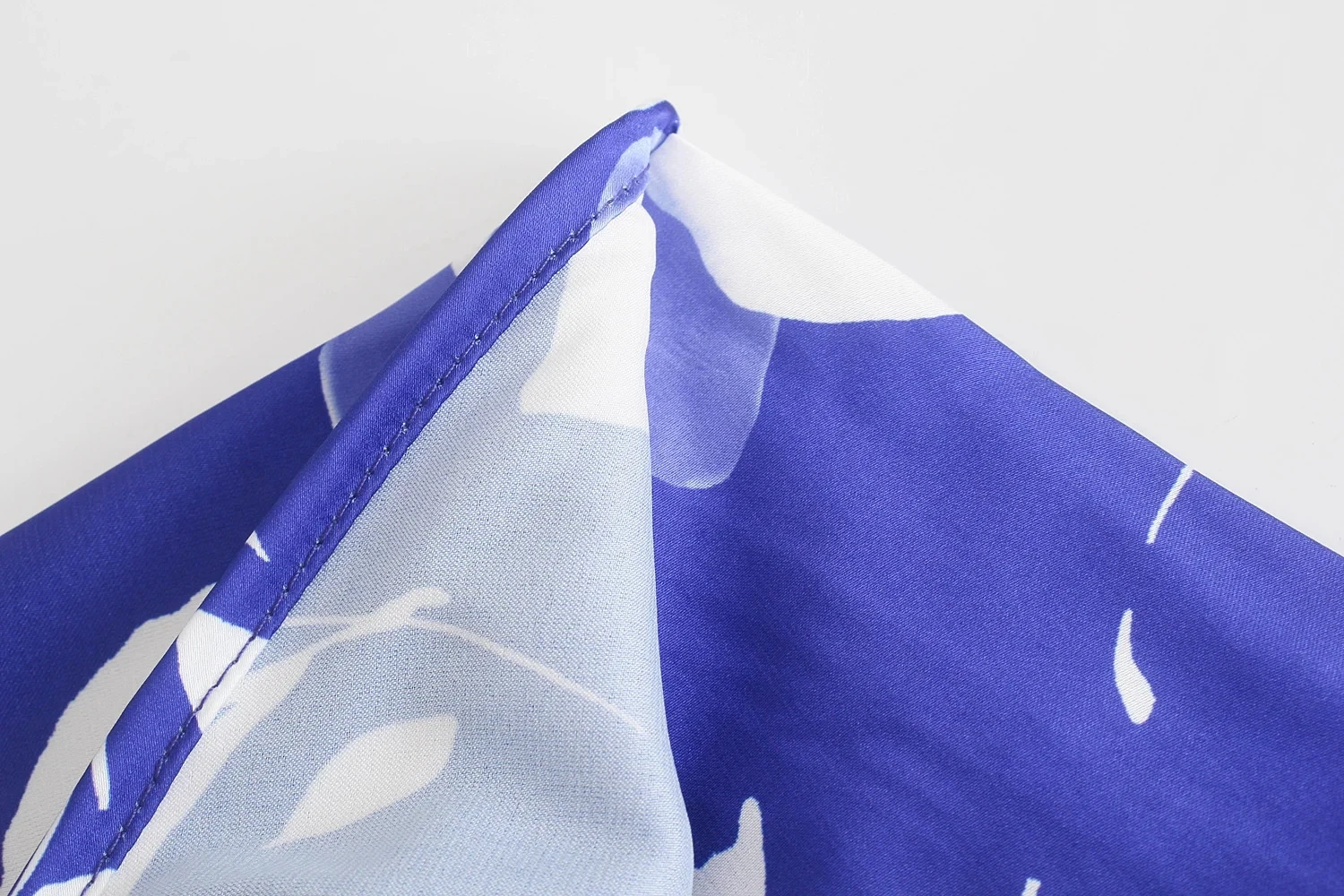 silk skirt BlingBlingee Summer Printed Draped Tie Side Zipper Closed High Waist Asymmetric Hem Woman Casual Midi Skirt Femme Jupe Blue 2022 hoop skirt